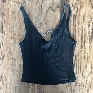 SHEIN Black Cut Out Crop Camisole